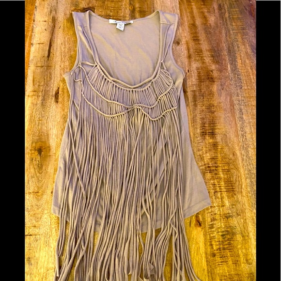 American Rag Tops - Tank with Long Fringe